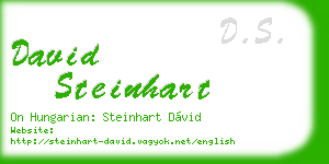 david steinhart business card